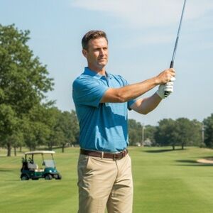 Members Mark performance Men's Blue Polo Shirt size XXL